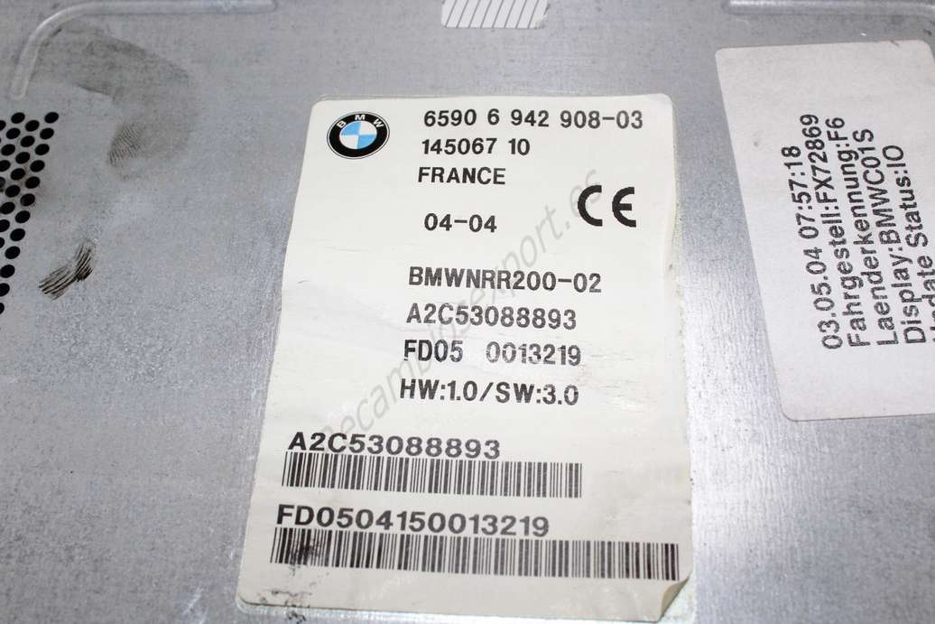 BMW GPS Navigation 6590694290803 6590 6 942 908-03 14506710 145067 10 BMWNRR20002 BMWNRR200-02 A2C53088893 - foto 2