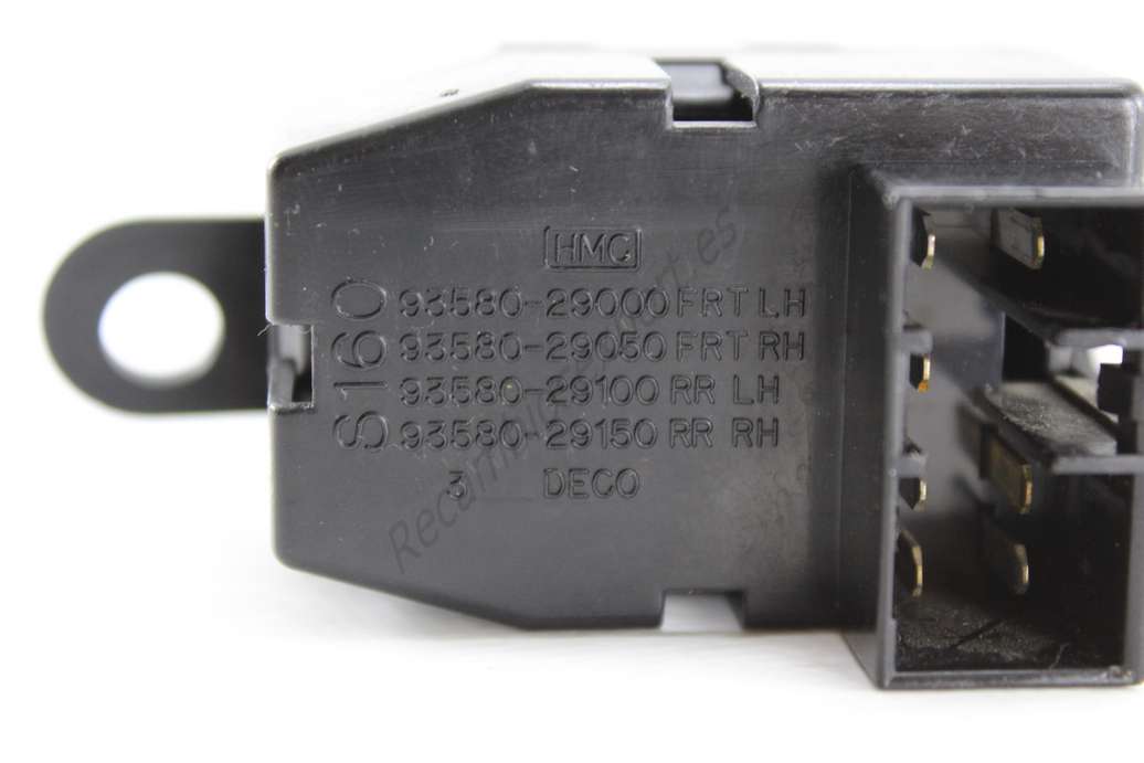 Botonera de elevalunas Hyundai Lantra DECO 9358029000 93580-29000 9358029050 93580-29050 9358029100 93580-29100 9358029150 93580-29150 623W01610 - foto 2