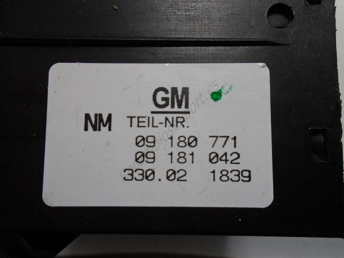 Conmutador de Niebla luzes Opel Astra G Zafira GM NM 09 180 771 09180771 09 181 042 09181042 - foto 2