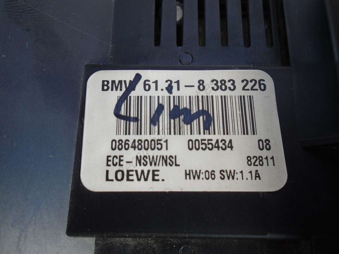 Conmutador de luces BMW E46 61318383226 61 31 8 383 226 086480051 0055434 LOEWE HW 06 SW 1 . 1A - foto 2