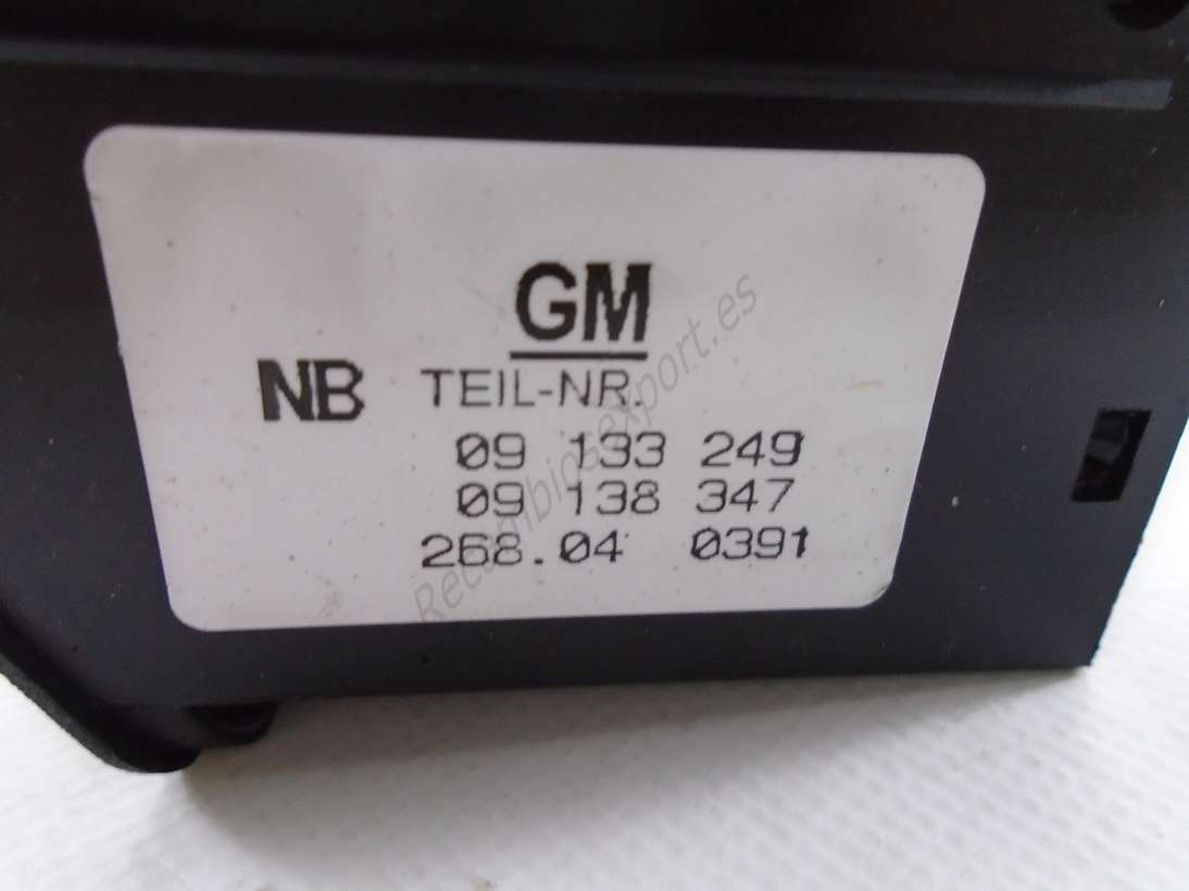 Conmutador de luces Opel Zafira GM NB 09133249 09 133 249 09138347 09 138 347 - foto 2