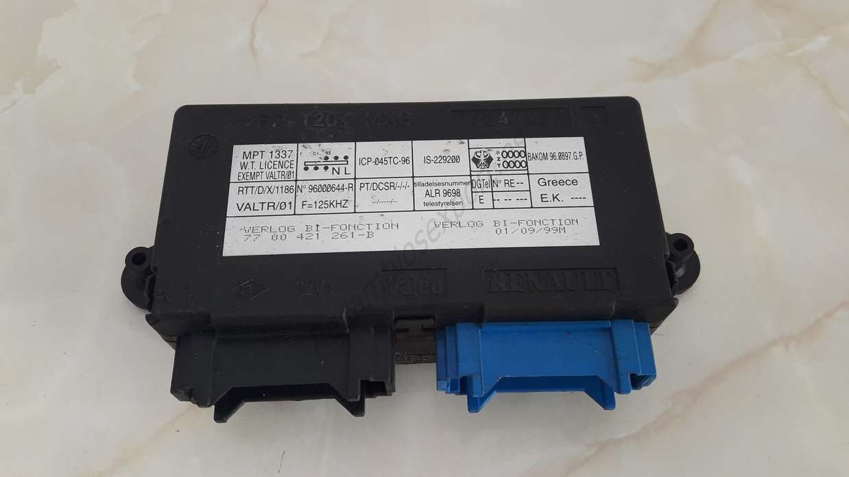 Control de la unidad de alarma inmovilizador módulo Renault Espace 7700421261B 96000644R - foto 1