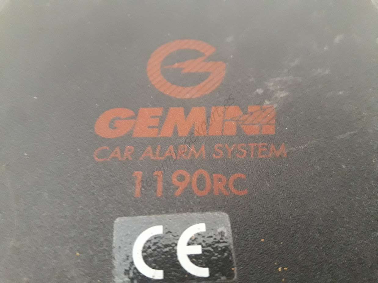 Gemini car alarm system 1190rc ge0214000163 ge/02/1400/0163  1190rc-s/2119 1190rcs2119 - foto 3