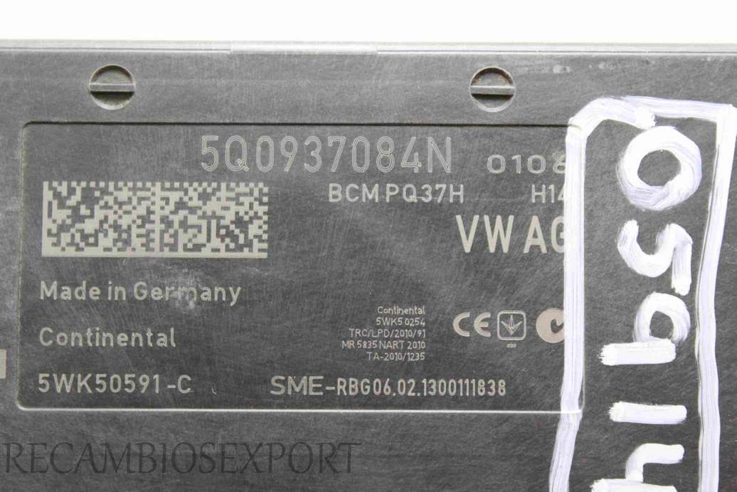 Caja de fusibles VW Golf MK7 Audi A3 Octavia Seat Leon 5Q0937084N Siemens 5WK50591C 5WK50591-C - foto 2