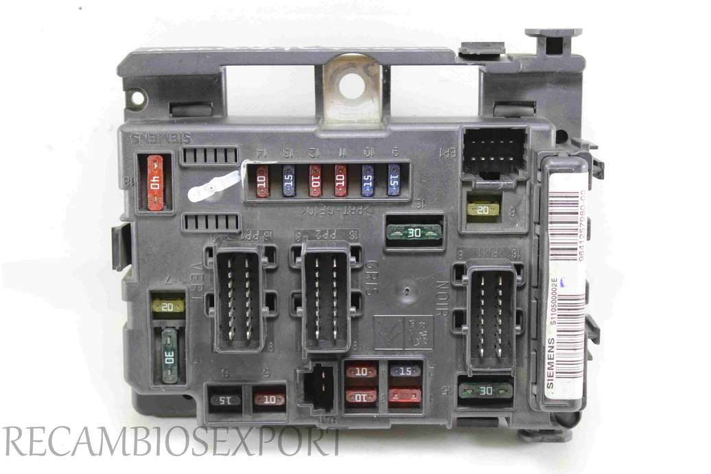 Caja de fusibles Peugeot Citroen 964125798000 9641257980-00 Siemens S110500002E BSM-A4 - foto 1