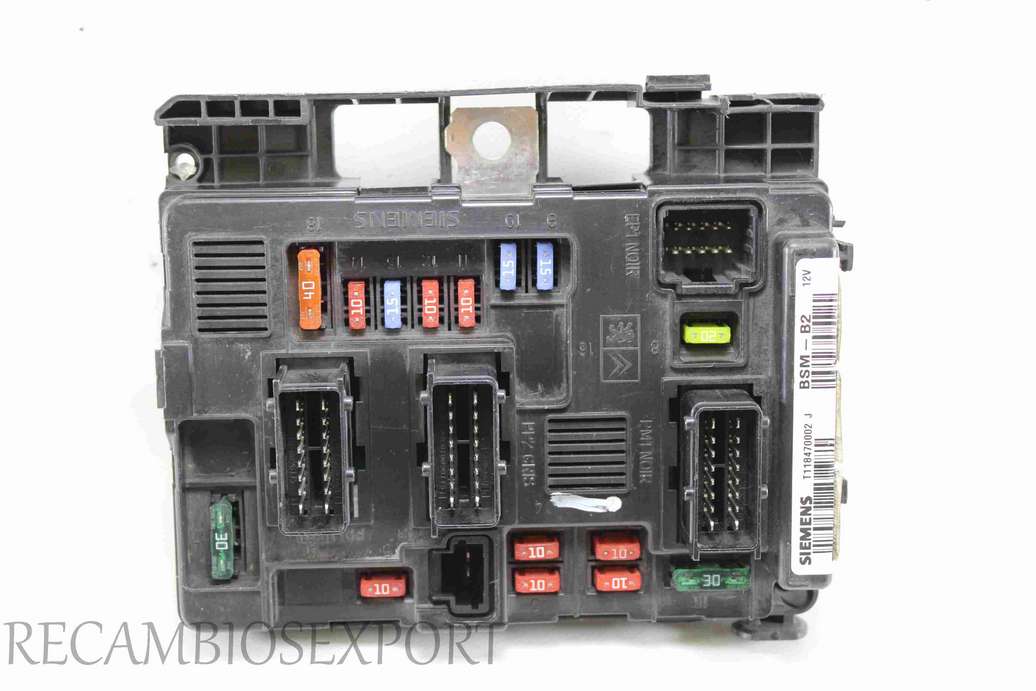 Caja de fusibles Peugeot 206 965061858000 9650618580-00 Siemens T118470002 J BSM-B2 - foto 1