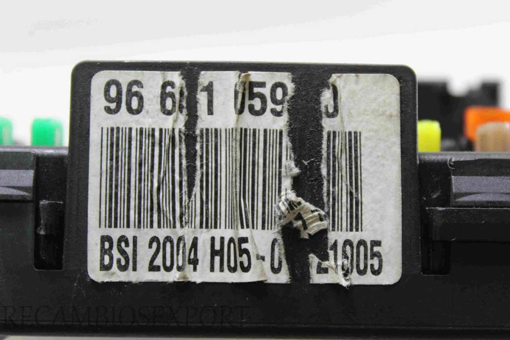 Caja de fusibles Citroen C4 Peugeot 307 9660105980 96 601 059 80 BSI 2004 H05-01 - foto 3