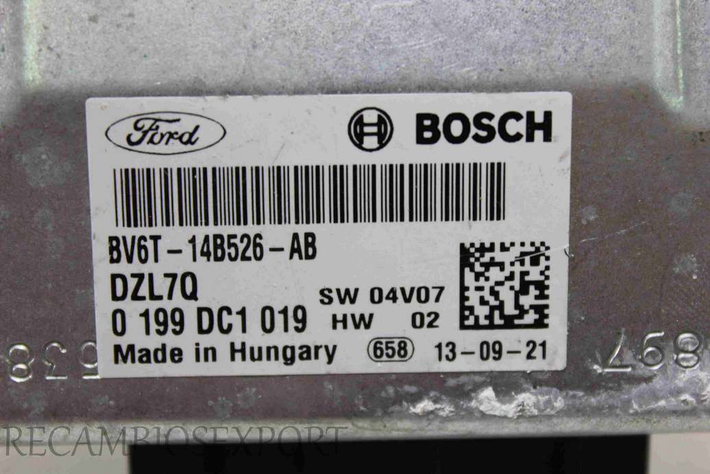 Centralita del motor Ford Focus BV6T14B526AB BV6T-14B526-AB Bosch 0199DC1019 0 199 DC1 019 - foto 2