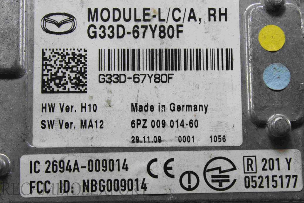 Centralita del motor Mazda RX-8 G33D67Y80F G33D-67Y80F 6PZ00901460 6PZ 009 014-60 - foto 2