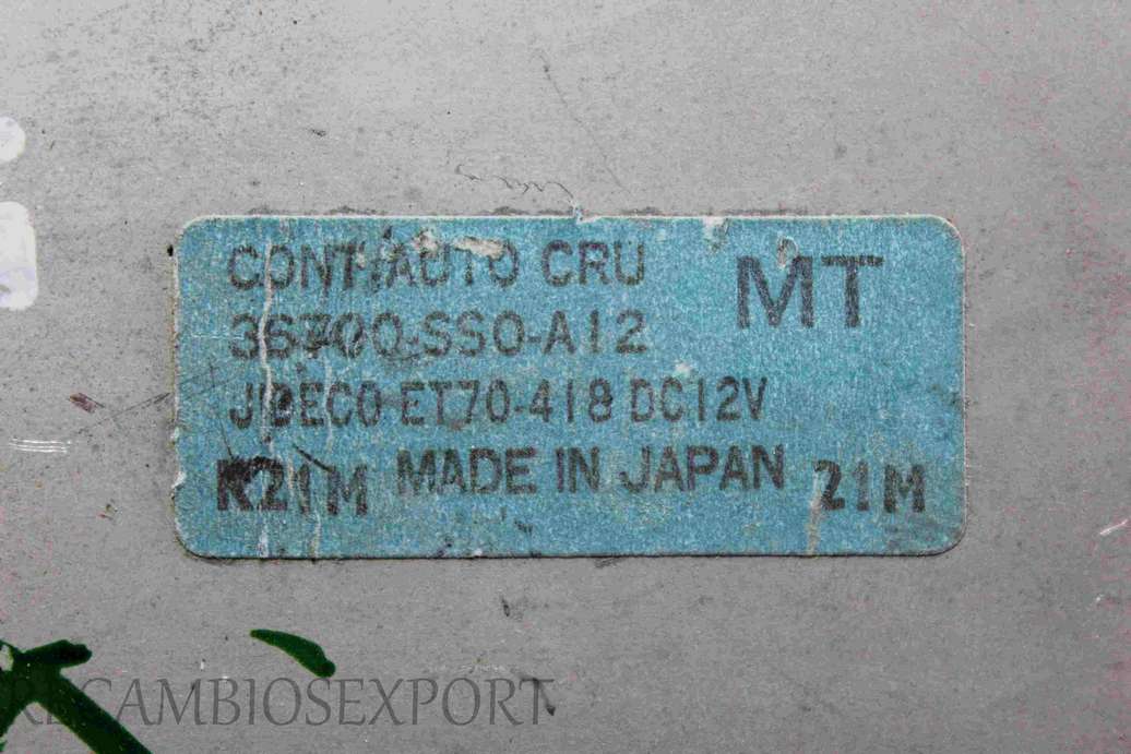 Centralita del motor Honda Prelude 36700SS0A12 36700-SS0-A12 367OOSSOA12 367OO-SSO-A12 ET70418DC12V ET70-418 DC 12V - foto 2