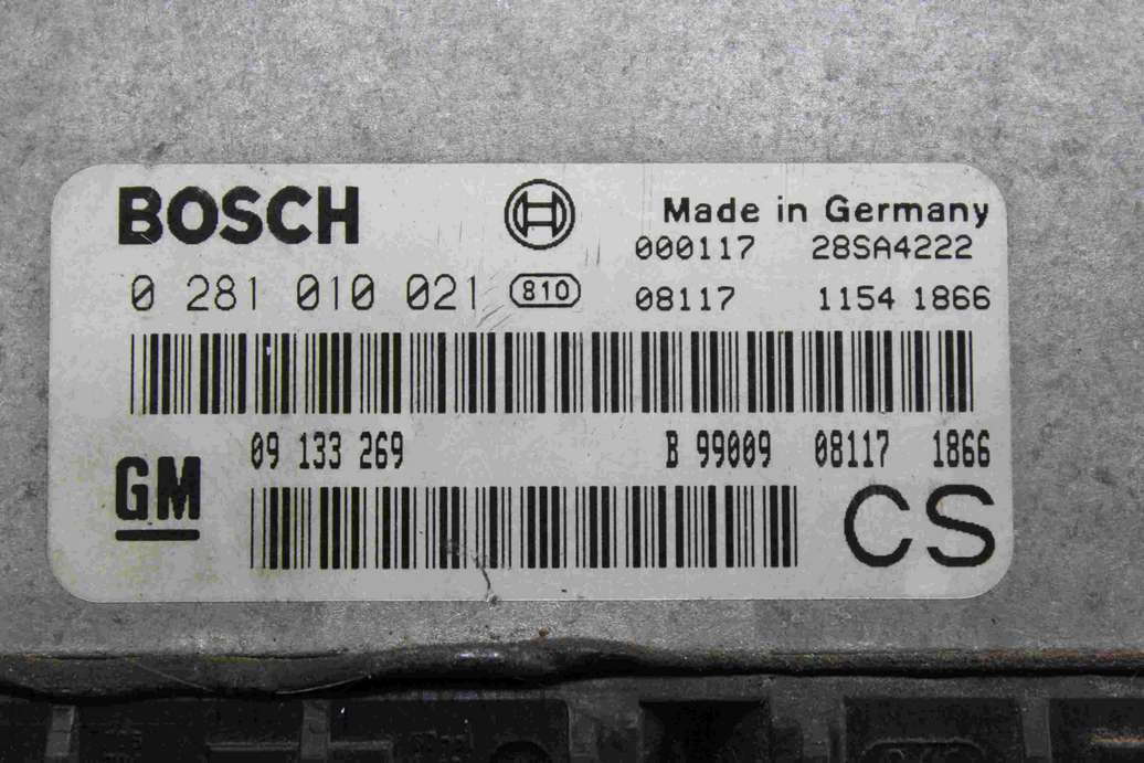 Centralita del motor Opel Zafira 09133269 09 133 269 BOSCH 0281010021 0 281 010 021 - foto 2