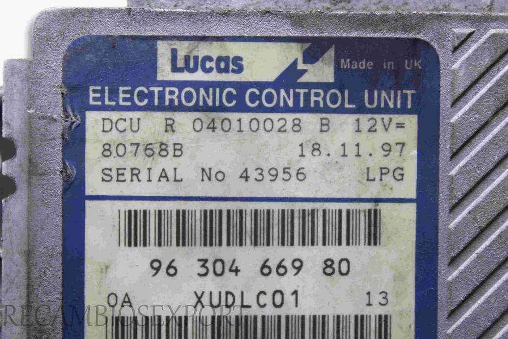 Centralita del motor Peugeot 406 9630466980 96 304 669 80 Lucas R04010028B R 04010028 B - foto 2