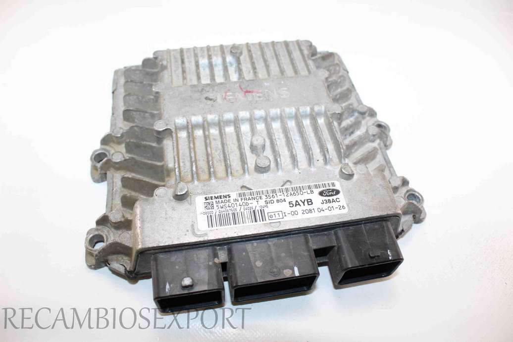 Centralita del motor Ford Fiesta 3S6112A650LB 3S61-12A650-LB Siemens 5WS40140D-T SID804 - foto 1