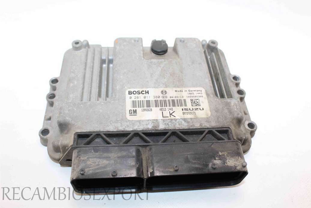 Centralita del motor Opel Astra H GM 12992628 Bosch 0281011380  0 281 011 380 Isuzu  8973729171 - foto 1