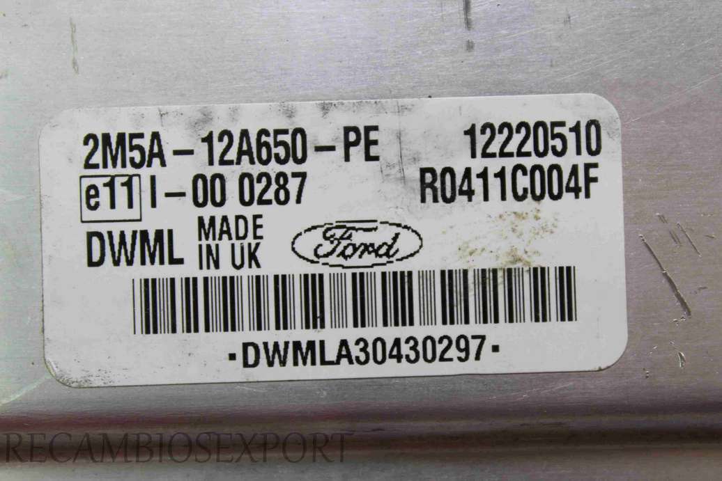Centralita del motor Ford Focus 2M5A12A650PE 2M5A-12A650-PE R0411C004F DWML - foto 2