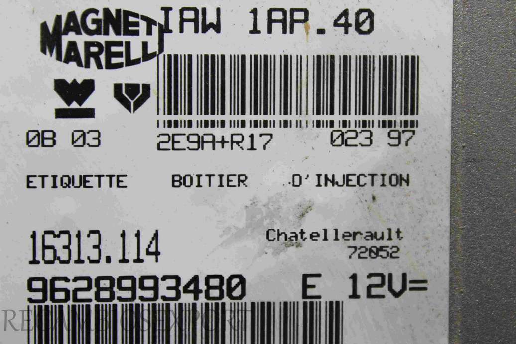 Centralita del motor Peugeot 306 9628993480 Magneti Marelli IAW1AP.40 16313.114 - foto 2