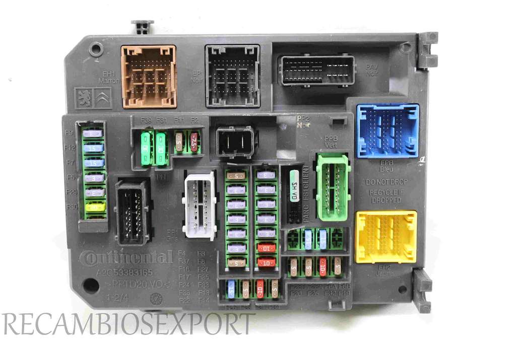 Caja de fusibles Citroen C4 Grand Picasso 9806687980  980668798001 BSI-Q04-01 - foto 1