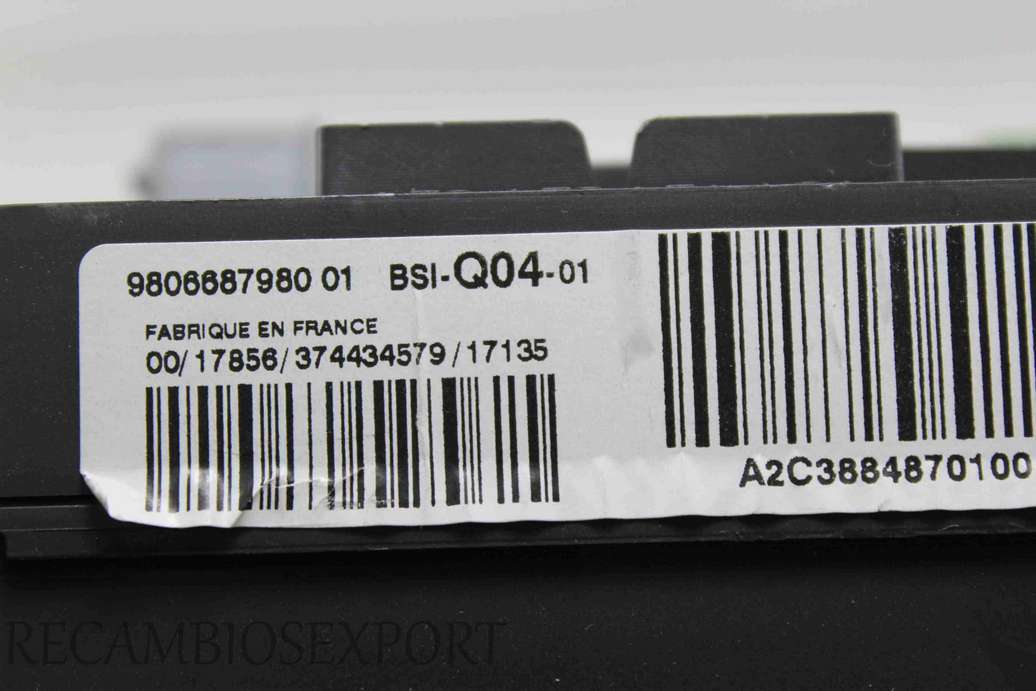Caja de fusibles Citroen C4 Grand Picasso 9806687980  980668798001 BSI-Q04-01 - foto 2
