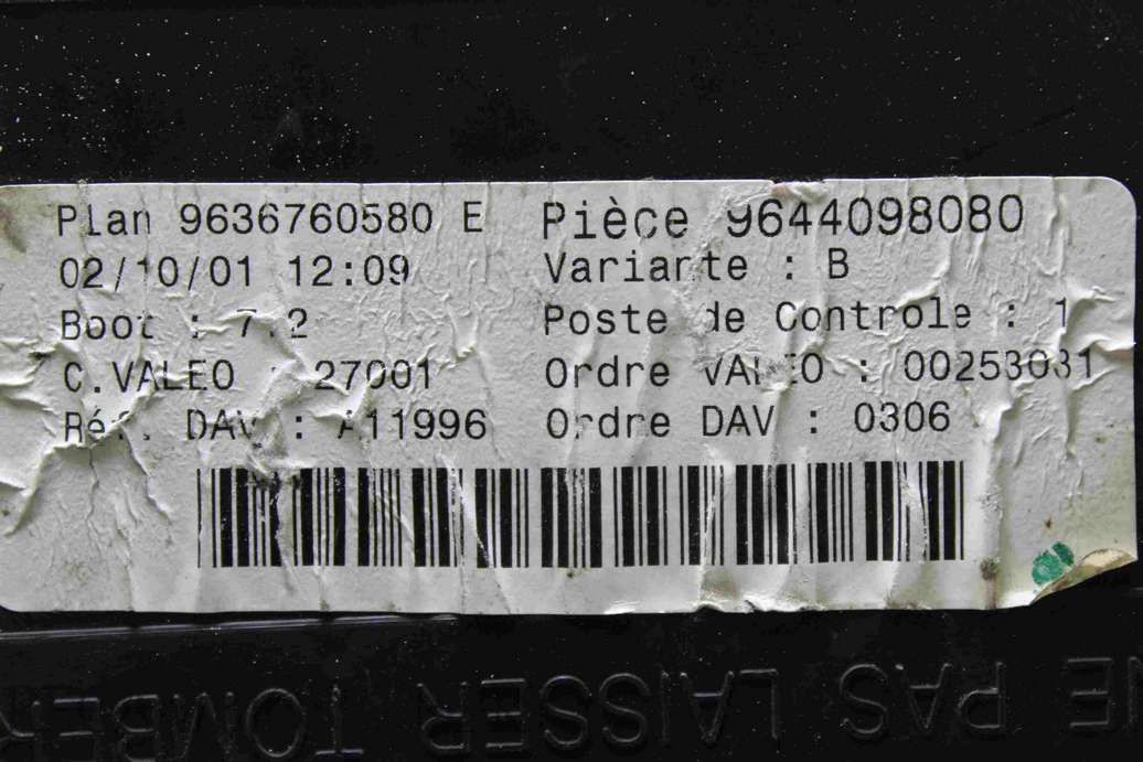 Caja de fusibles BSI Peugeot 307 9636760580E 9644098280 - foto 2