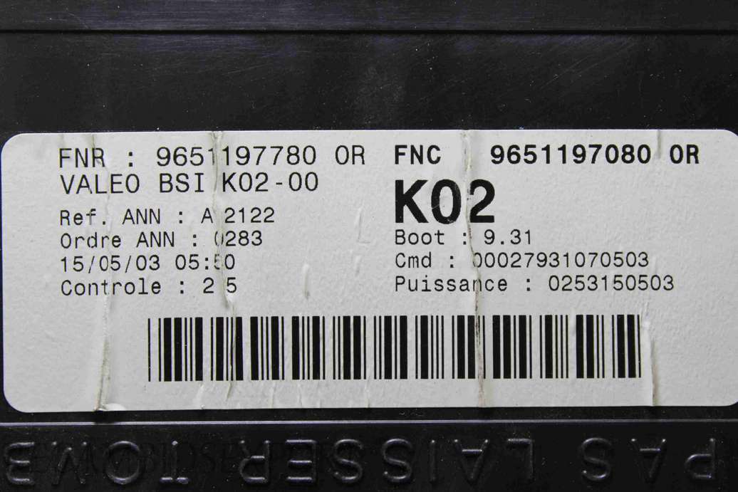 Caja de fusibles peugeot citroen 96511977800R 9651197780 0R 96511970800R 9651197080 0R 0253150503 - foto 2