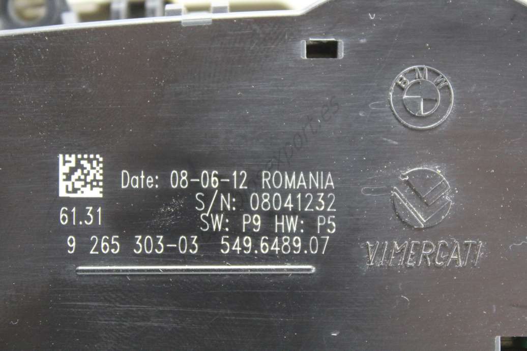 Interruptor de luz BMW F20 F21 F22 F30 F31 F32 61319265303 61-31 9 265 303 10822910 108229-10 51459218531AI 5145 9 218 531 AI 51459218531A1 - foto 2