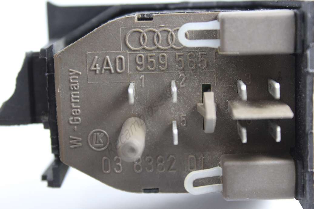 Interruptor de retrovisor Audi A6 C4 4A0959565 4A0 959 565 03838201 03 8382 01 - foto 2