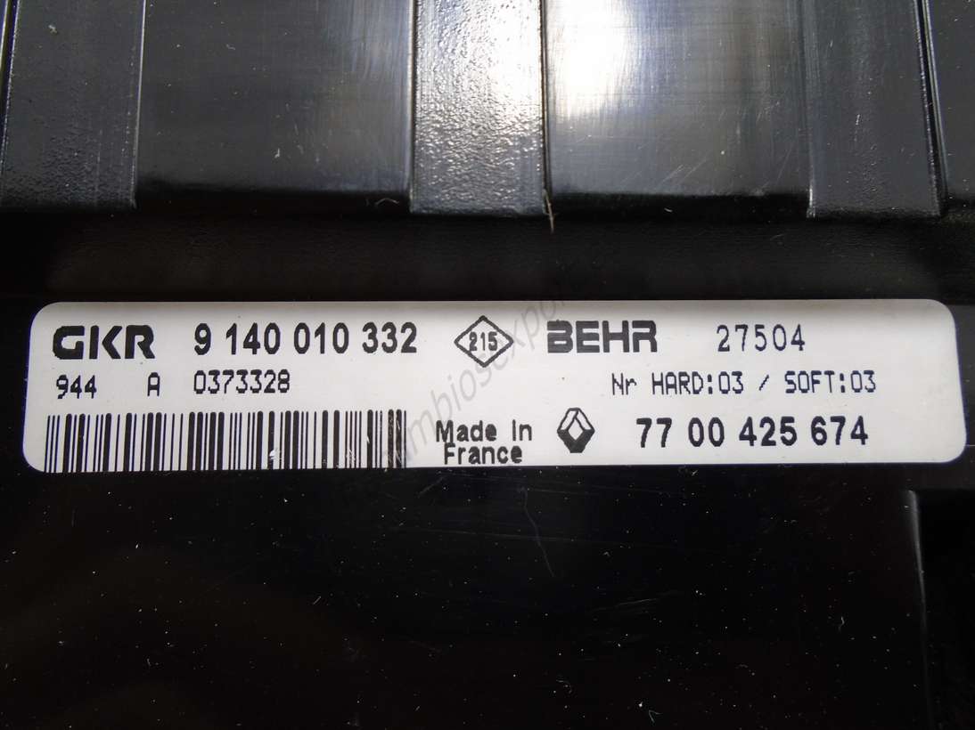 Mando clima Renault Laguna BEHR 9140010332 7700425674 77 00 425 674 - foto 2
