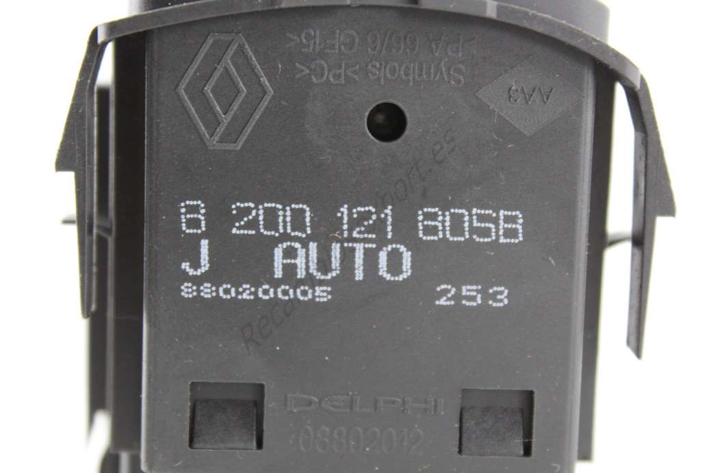 Mando regulador de faros Renault Scenic 8200121805B 8 200 121 805B 88020005253 88020005 253 - foto 2