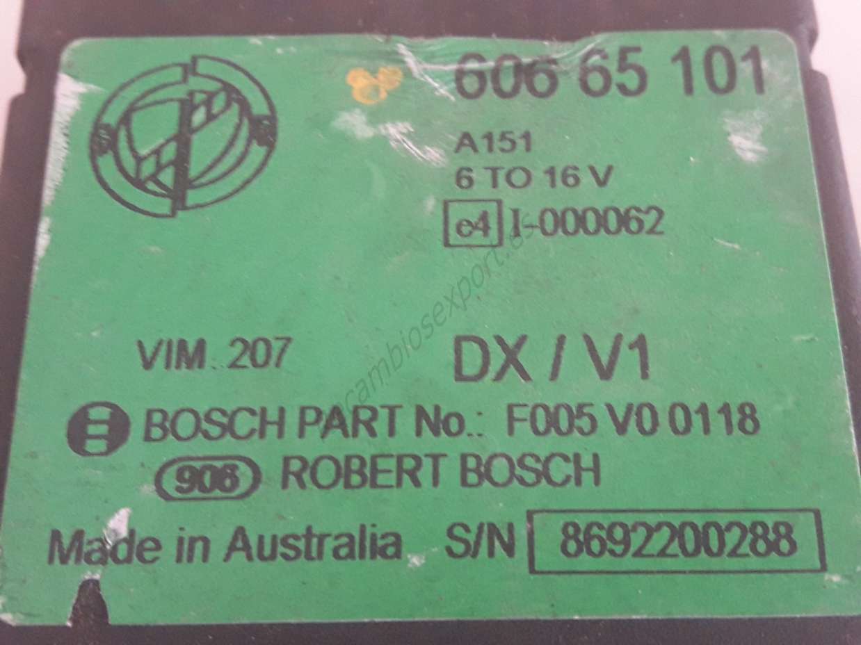 Modulo Alfa Romeo 166 60665101 F005V00118 BOSCH - foto 2