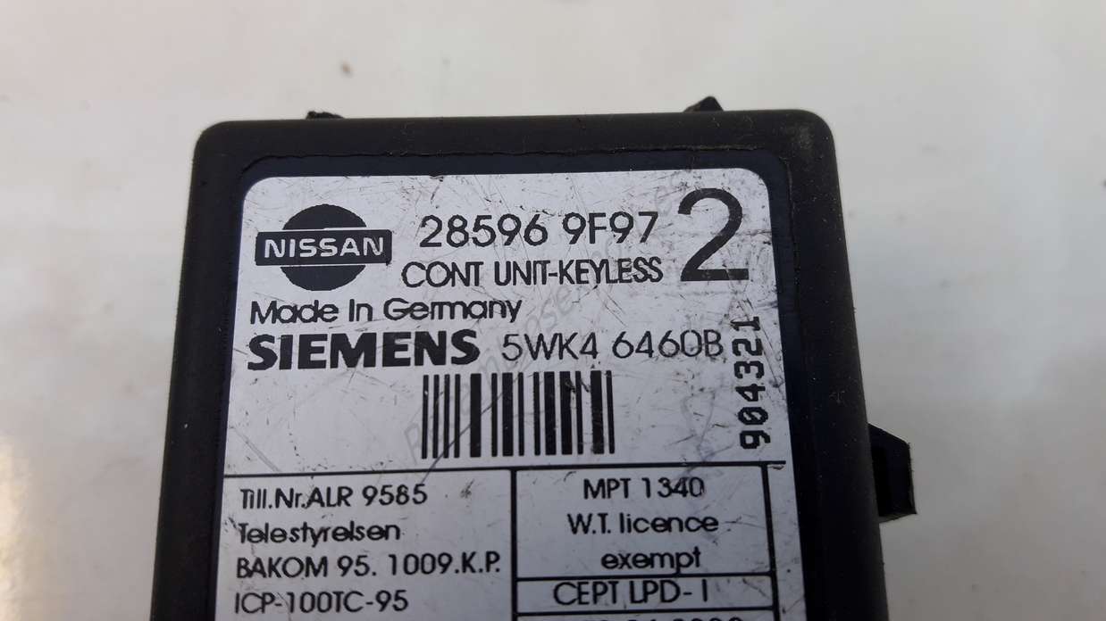 Modulo cierre centralizado nissan terrano 285969f972 28596 9f972 siemens 5wk46460b 5wk4 6460b - foto 2
