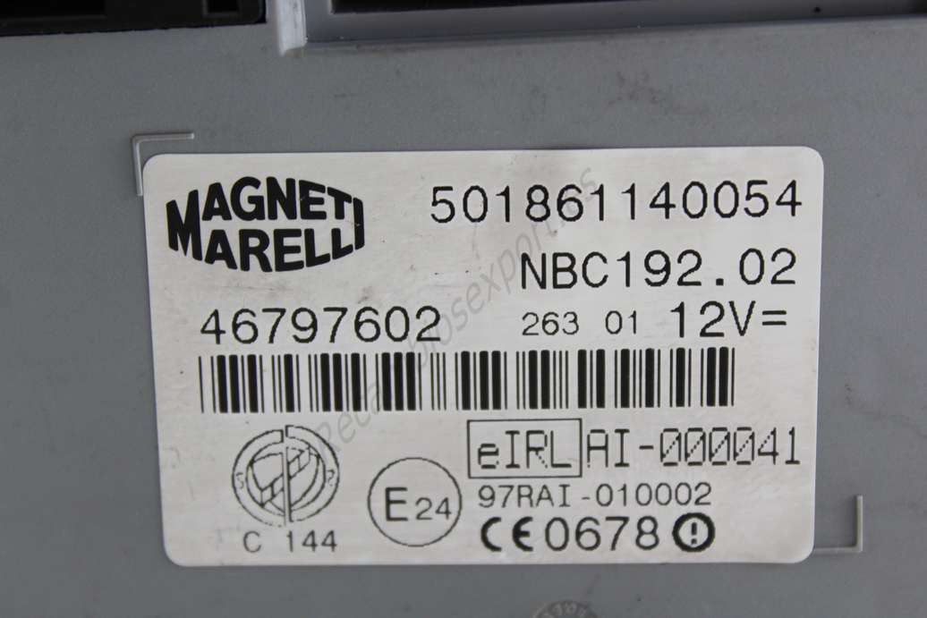 Modulo de inmovilizador Fiat Stilo Doblo 46797602 Magneti Marelli NBC1922 NBC192.2 - foto 2