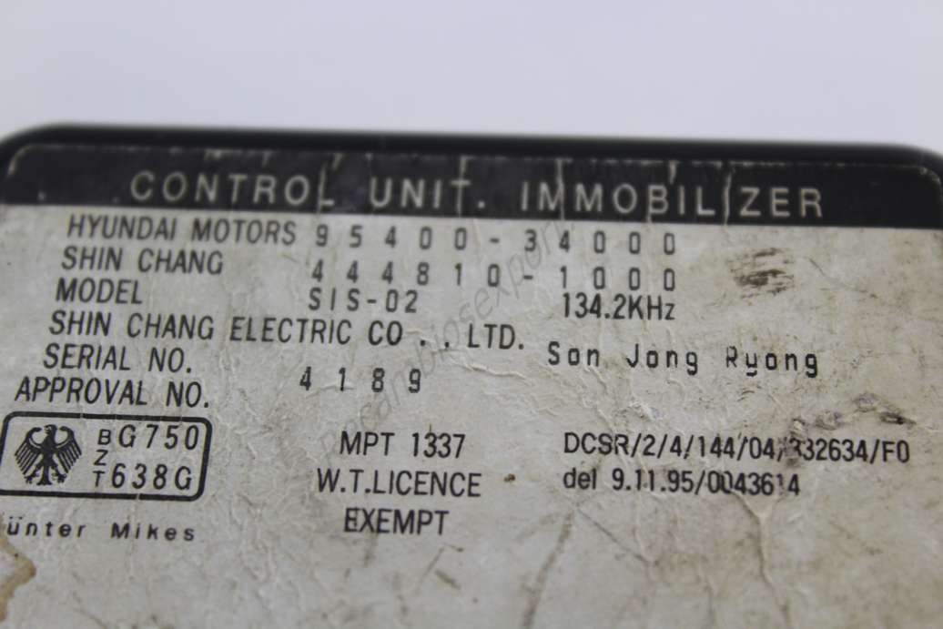 Modulo del inmovilizador Hyundai Sonata 9540034000 95400-34000 4448101000 444810-1000 - foto 2