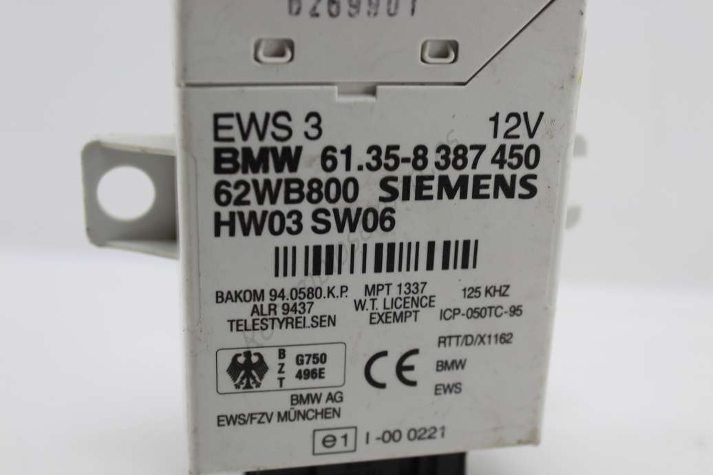 Modulo electronico BMW Berlina 61358387450 SIEMENS 62WB800 HW0 SW06 - foto 2