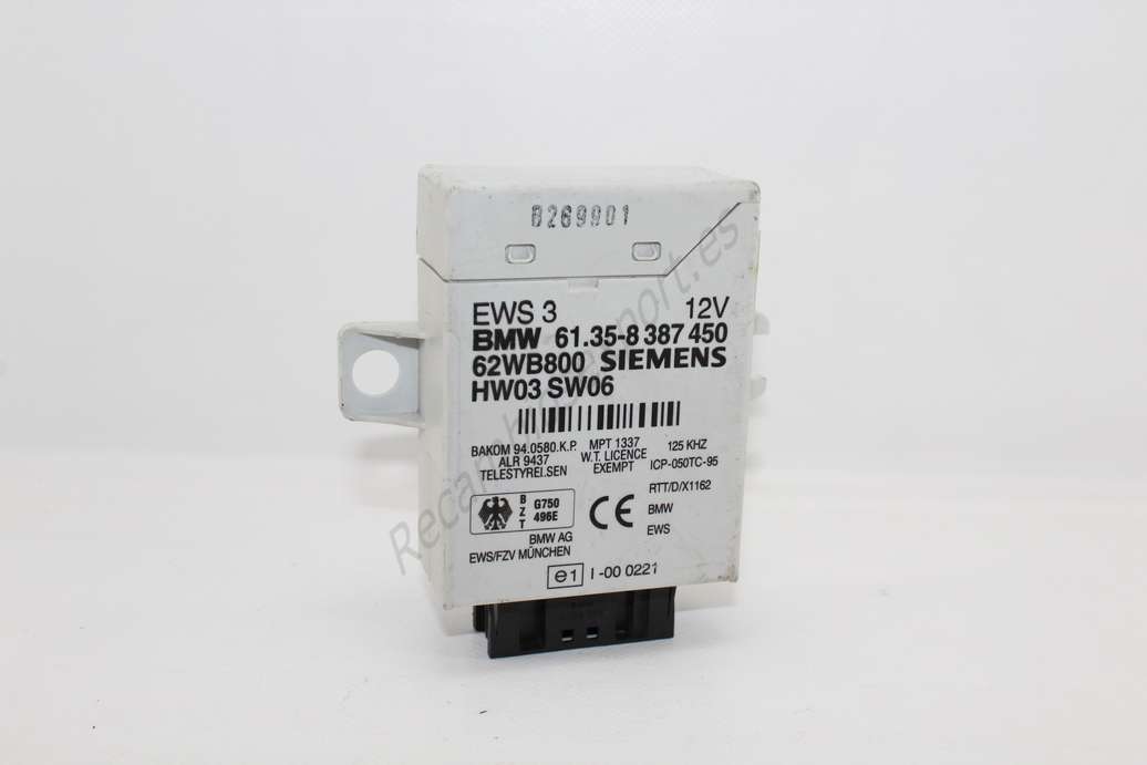 Modulo electronico BMW Berlina 61358387450 SIEMENS 62WB800 HW0 SW06 - foto 1