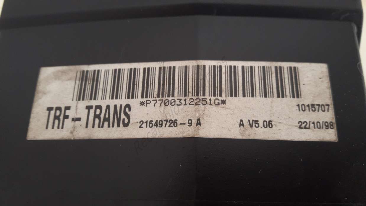 Modulo inmovilizador Renault Kangoo P7700312251G 7700312251G 216497269A 21649726-9 A TRF-TRANS - foto 2
