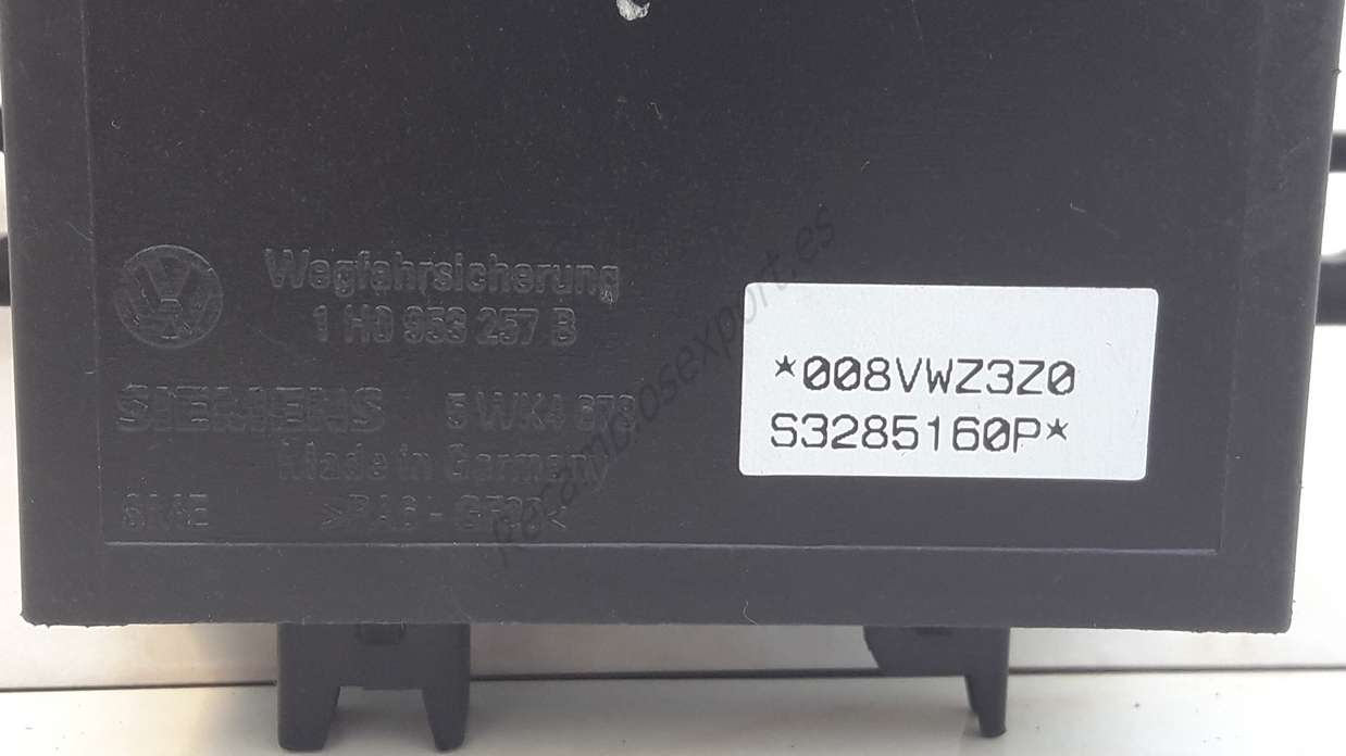 Modulo inmovilizador VW Volkswagen 1H0953257B 1H0 953 257 B 5WK4678 5WK4 678 - foto 2