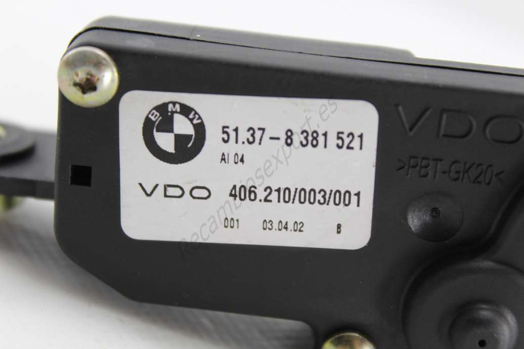 Motor elevalunas BMW E46 51378381521 51.37-8 381 521 VDO 406210003001 406.210003001 - foto 2
