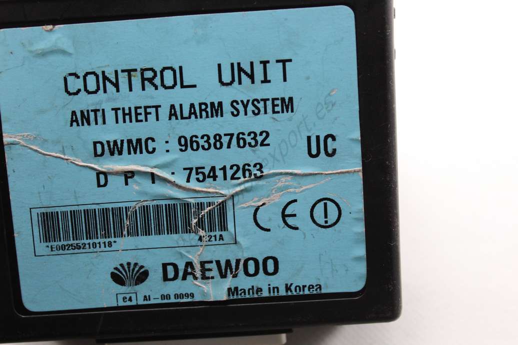 Módulo Inmovilizador alarma Daewoo Chevrolet 96387632 96387632UC 7541263 - foto 2