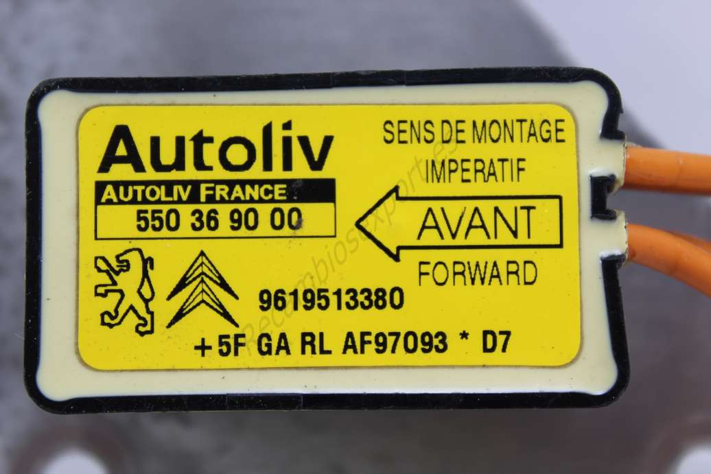 Módulo de airbag Citroen Berlingo 9619513380 Autoliv 550369000 550 36 90 00 - foto 2