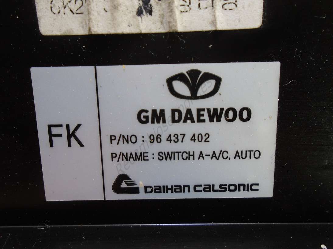 Panel clima de control Chevrolet Aveo DAIHAN CALSONIC 96 437 402 96437402 DAEWOO - foto 2