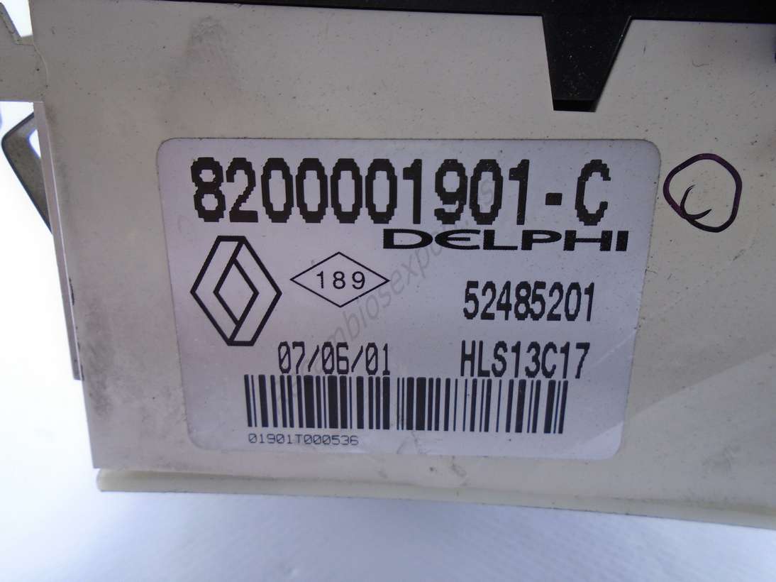 Panel de clima Renault 8200001901C 8200001901 C 52485201 HLS13C17 HLS 13C17 - foto 2