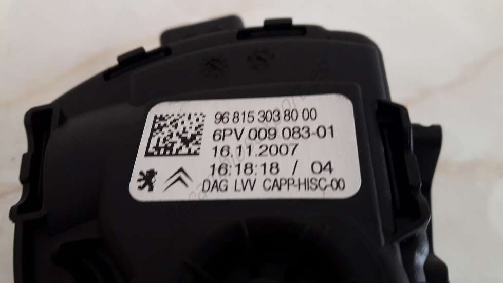 Pedal acelerador potenciometro Peugeot Citroen 968153038000 9681530380 96 815 303 80 00 6PV00908301 - foto 2