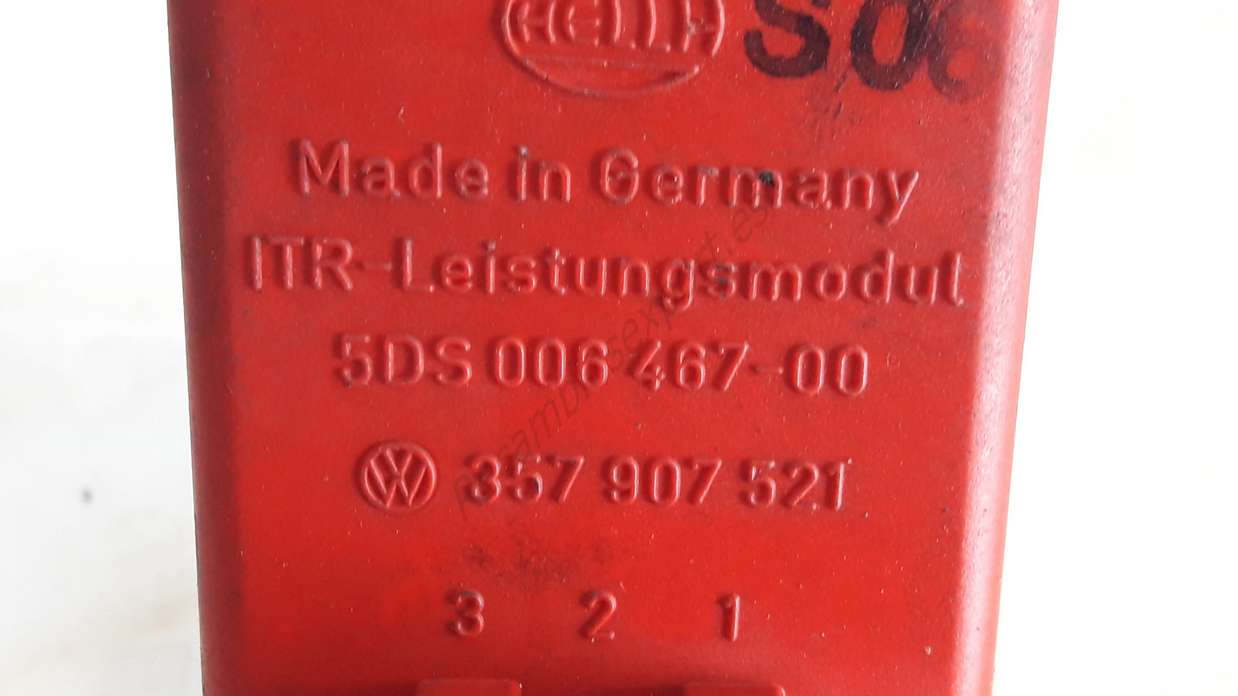 Resistencia de calefaccion VW Audi Seat Skoda 357907521 357 907 521 5DS00646700 5DS 006 467-00 - foto 2