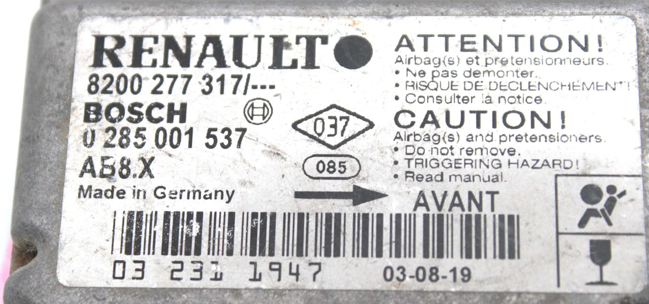 Centralita de Airbag Renault Clio - foto 2