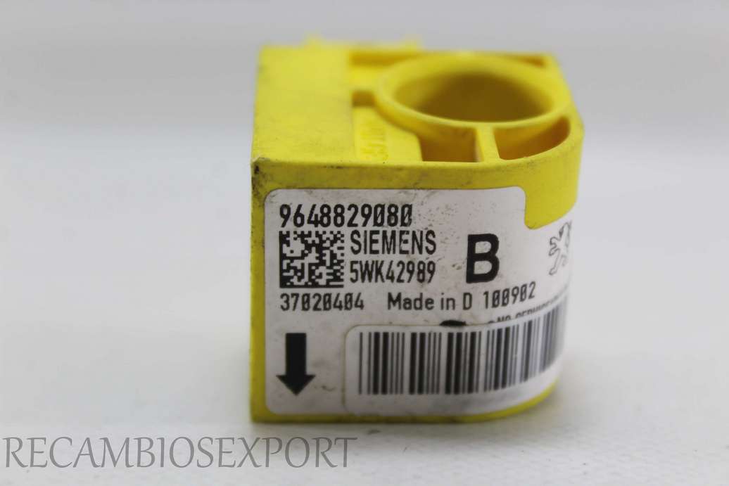 Sensor de airbag Peugeot 307 9648829080 Siemens 5WK42989 - foto 2