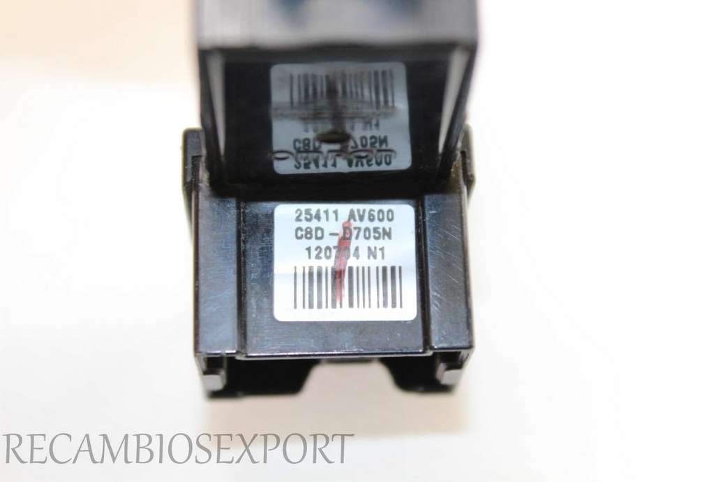 Interruptor de elevalunas Nissan Primera 25411AV600 25411 AV600 C8DD705N C8D-D705N - foto 2