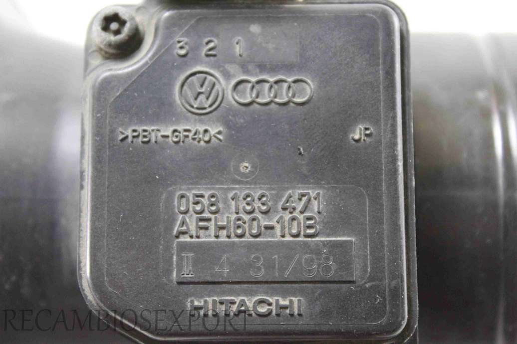 Caudalimetro Audi A4 A6 06B133835AH 06B 133 835 AH 058133471 058 133 471 AFH6010B AFH60-10B - foto 2