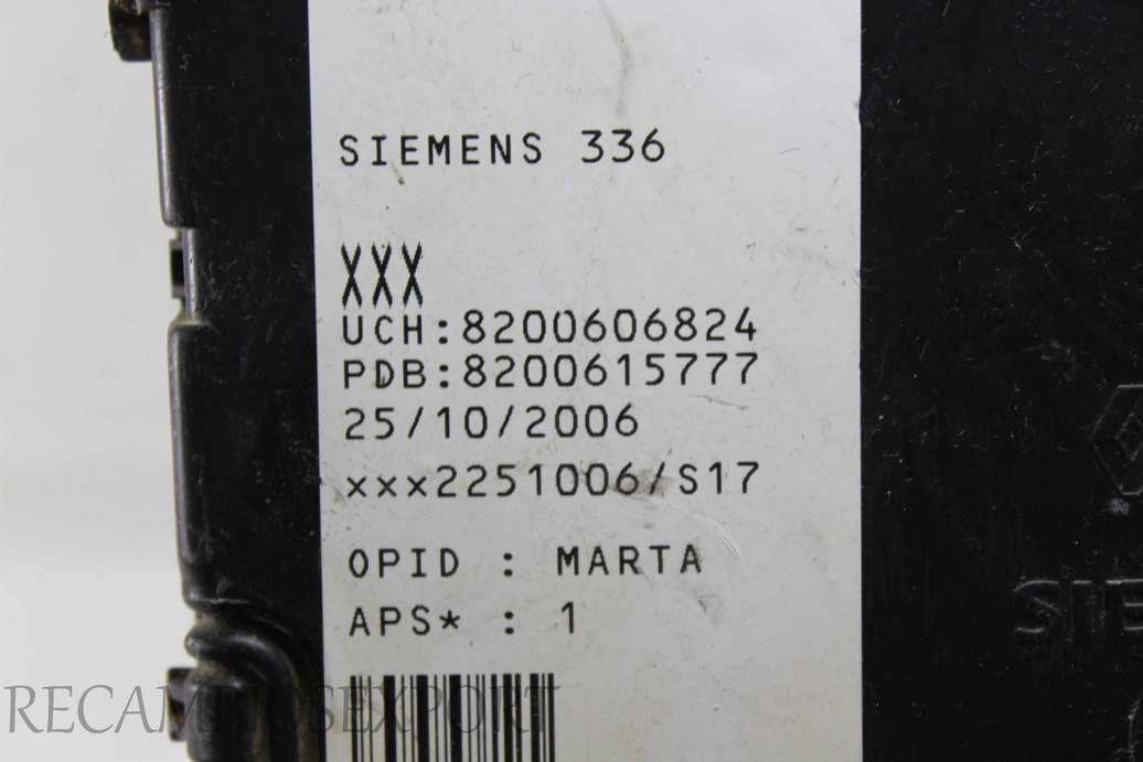 Modulo de control Renault Megane Scénic 8200606824 82006157777 Siemens S118400140H - foto 2
