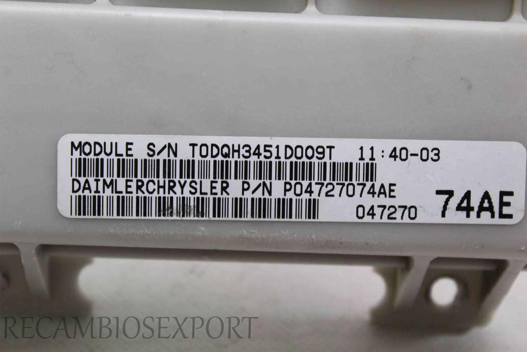 Caja de fusibles Chrysler Voyager 04727074AE 047270 74AE P04727074AE - foto 2