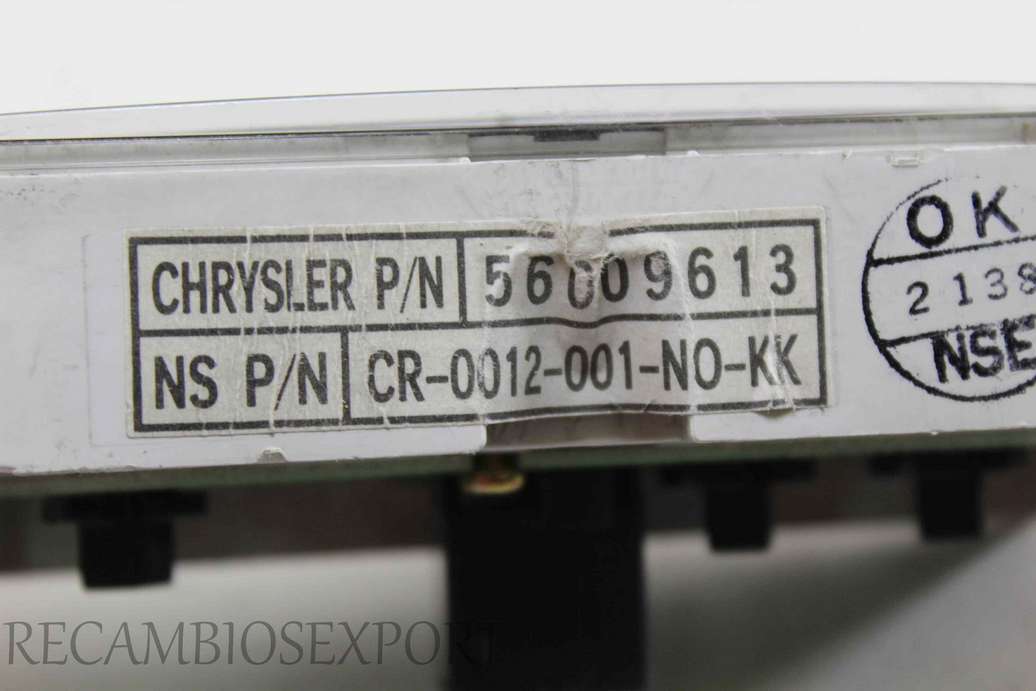 Pantalla reloj digital Jeep Cherokee 56009613 CR0012001N0KK CR-0012-001-N0-KK - foto 2